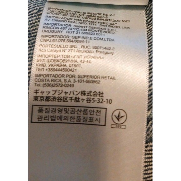 Gap 1969 Distressed Denim Women's Jean Jacket Medium Blue Wash Size Med - Picture 9 of 11